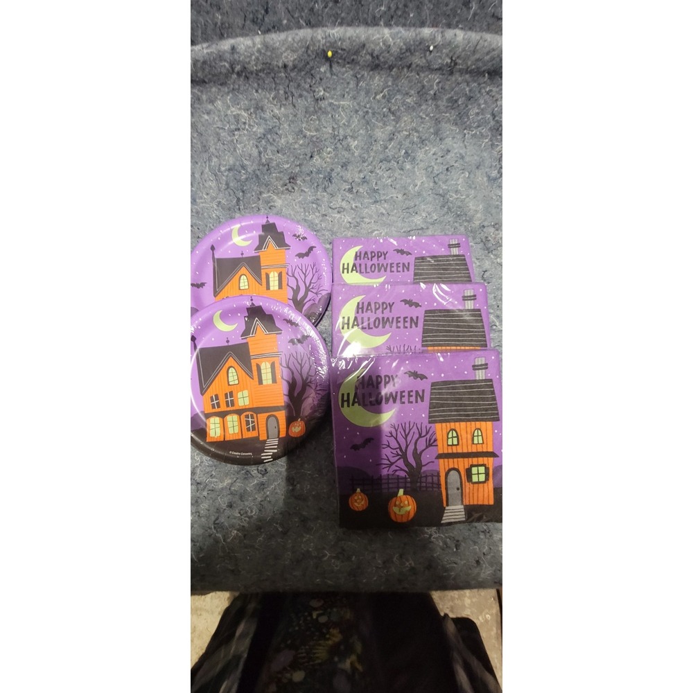 Halloween 2025 Plates and Napkins Set‎
